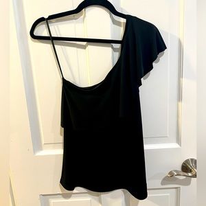 Express black one shoulder top EUC